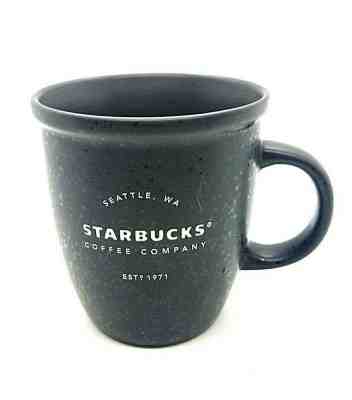 Starbucks Matte Black 2016 Abbey Laser Etched Coffee Tea Mug 12 Fl Oz 4 in. Tall - Sold on eBay Jun, 24th 2019 for $35.44