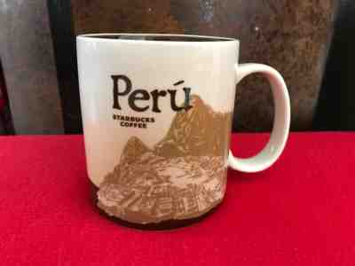 Starbucks Peru Global Icon Collector Series Coffee Mug/Cup 16 oz.  Pre-owned.  - Sold on eBay Jun, 24th 2019 for $35.99