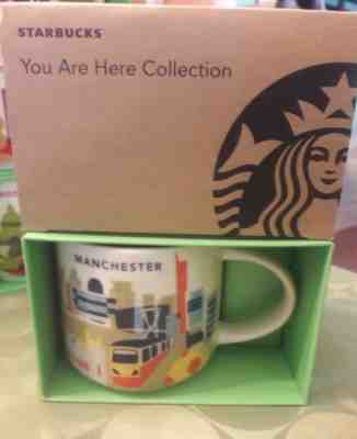 NIB WITH SKU STARBUCKS MANCHESTER, ENGLAND  You Are Here (YAH) 14 Oz Mug. Rare - Sold on eBay Jun, 24th 2019 for $38.00