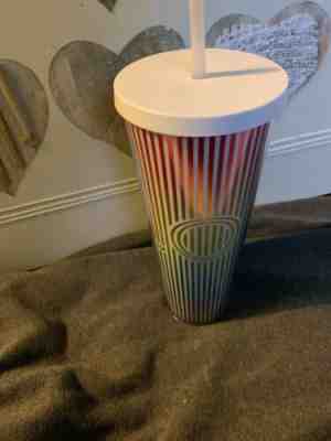 NEW Starbucks Cold Cup Love Pride Strip Rainbow Reusable Tumbler  - Sold on eBay Jun, 24th 2019 for $17.29
