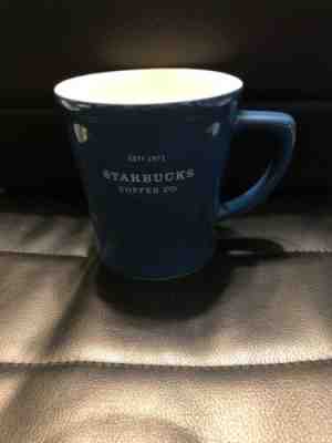 Starbucks Coffee Co. Cup Estd 1971 Blue White Ceramic Over Sized Mug 2008 18oz - Sold on eBay Jun, 24th 2019 for $25.99