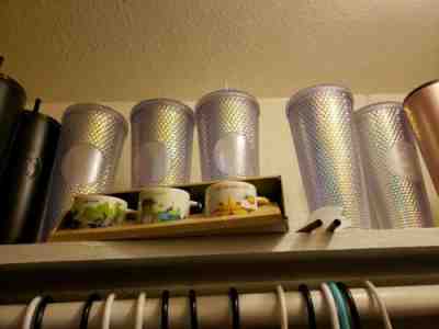 STARBUCKS 2018 Rainbow IRIDESCENT  COLD CUP UNICORN TUMBLER GLITTER NEW - Sold on eBay Jun, 24th 2019 for $80.00