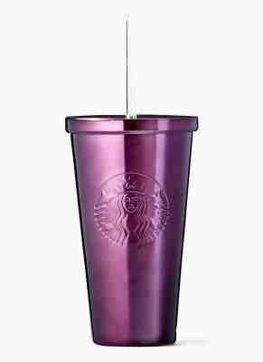 NEW Starbucks PURPLE Stainless Steel Cold Cup 16 OZ-RARE - Sold on eBay Jun, 24th 2019 for $39.99