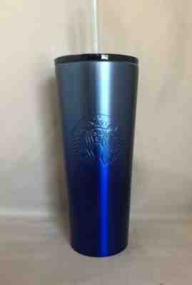 Starbucks Gradient Blue Stainless Steel Cold Cup Tumbler 16 Oz 2019 NWT! - Sold on eBay Jun, 24th 2019 for $30.00