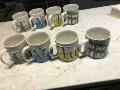 Starbuck Barista Mug Set of 4 LaDolce Vita Italian VENEZIA, ROMA, ITALIA,TUSCANY - Sold on eBay Jun, 24th 2019 for $65.00