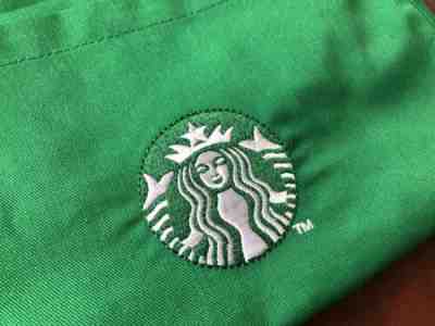Starbucks Coffee Official Employee Green Barista Apron Pockets Logo New Crisp - Sold on eBay Jun, 24th 2019 for $24.00