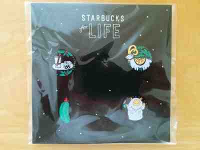 FOUR NEW 2018 "Starbucks For Life" Metal Enamel Pins - Yeti, Pickle, Yule Goat - Sold on eBay Jun, 24th 2019 for $15.00