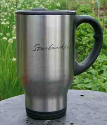 Vintage Starbucks Coffee 16oz. 18-8 Stainless Steel Classic Travel Cup Mug + Lid - Sold on eBay Jun, 23rd 2019 for $24.95