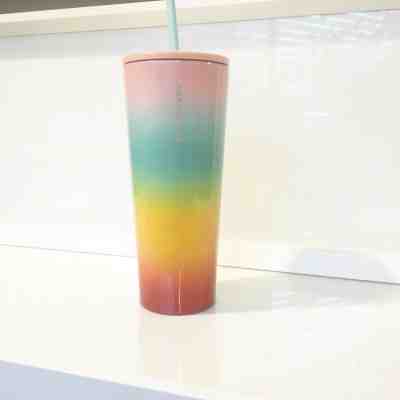 Starbucks Rainbow Ombre Tumbler Summer 2019 Venti 24 Oz New  - Sold on eBay Jun, 23rd 2019 for $26.00