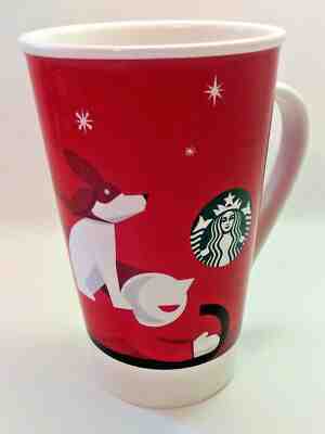 Starbucks 2011 Dog & Boy Sled Red 16 oz Christmas Holiday Tall LG Coffee Mug - Sold on eBay Jun, 23rd 2019 for $21.00