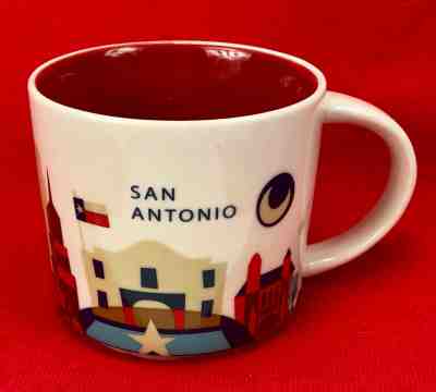 Starbucks Coffee Mug SAN ANTONIO You Are Here Collection YAH 2014  - Sold on eBay Jun, 23rd 2019 for $31.50