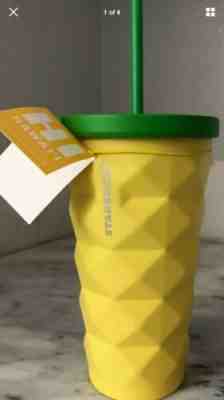 Starbucks Pineapple Tumbler Hawaii Exclusive Grande 16 Oz NWT 2016 - Sold on eBay Jun, 23rd 2019 for $26.00