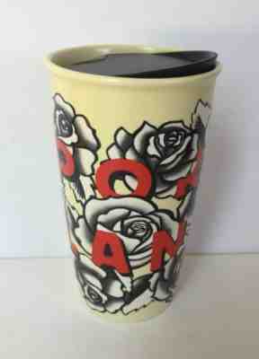 Starbucks 2017 Portland Rose Ceramic Double Wall Travel Mug Tumbler 12 fl oz - Sold on eBay Jun, 23rd 2019 for $26.39