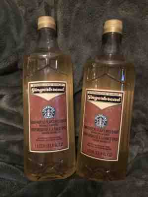 NEW 2 Starbucks Gingerbread Flavored Holiday Syrup 1 Liter 33.8 fl oz Bottle - Sold on eBay Jun, 23rd 2019 for $39.97