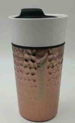 2016 Starbucks Ceramic Stainless Steel Tumbler Dimpled Hammered Copper, Cup - Sold on eBay Jun, 23rd 2019 for $15.99