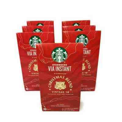 Starbucks Via Christmas Blend Vintage Instant Coffee 84 Packets 7 Boxes New - Sold on eBay Jun, 23rd 2019 for $99.99
