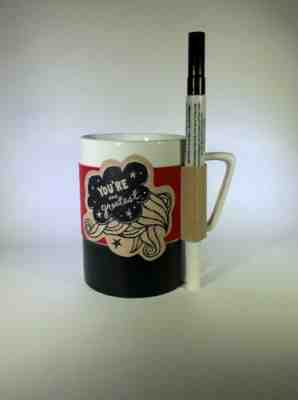 Starbucks 2013 You're the Greatest Made By You Art Coffee Mug With Marker Pen - Sold on eBay Jun, 23rd 2019 for $19.98