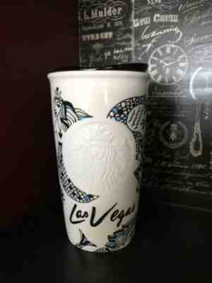 STARBUCKS LAS VEGAS 2015 CERAMIC TUMBLER SIREN MERMAID 12oz - Sold on eBay Jun, 23rd 2019 for $37.37