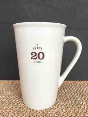 2010 STARBUCKS Venti 20 Oz White Ceramic Coffee Mug_6" Tall Est 1971 RETIRED - Sold on eBay Jun, 23rd 2019 for $20.00