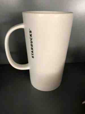 Starbucks Etched Mermaid Logo Matte White Ceramic Coffee Mug 12oz Cup 2014 - Sold on eBay Jun, 23rd 2019 for $17.99