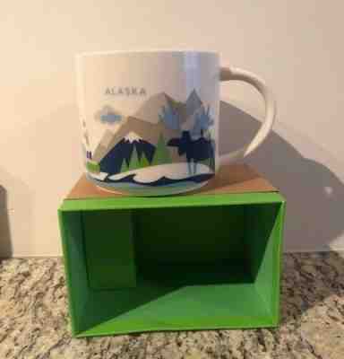 Starbucks Alaska You Are Here YAH 14oz Mug with You are Here Collection Box - Sold on eBay Jun, 23rd 2019 for $25.00