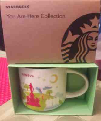 NIB With SKU STARBUCKS GENEVA, SWITZERLAND You Are Here (YAH)  14 Oz Mug. Rare - Sold on eBay Jun, 23rd 2019 for $45.00