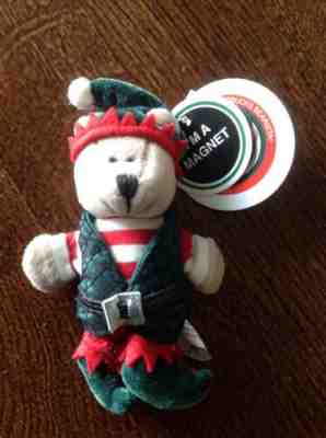 NWT STARBUCKS BEARISTA 2001 Holiday Elf  MAGNET BEAR - Sold on eBay Jun, 23rd 2019 for $19.99