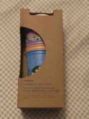 Rare 2019 Starbucks Reusable Hot Cups With Lids 6 Pack - Sold on eBay Jun, 23rd 2019 for $19.00