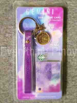 Starbucks Philippines Astrology Series GEMINI Zodiac Card 2019 with Keychain - Sold on eBay Jun, 23rd 2019 for $29.99