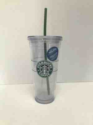 Starbucks Venti Clear Double Wall Acrylic Cold Cup Tumbler 24 oz NEW - Sold on eBay Jun, 23rd 2019 for $19.99