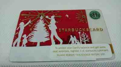 Starbucks Coffee Card "LIGHTING THE TREE" limited release 2006 PIN Intact - Sold on eBay Jun, 22nd 2019 for $28.50