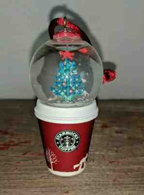Starbucks 2006 Holiday Snow Globe Red Coffee Cup Christmas Ornament Tree RARE - Sold on eBay Jun, 22nd 2019 for $45.00