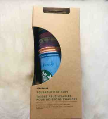 Starbucks Reusable Hot Cups Color Marble Pride Rainbow 6 Pack Summer 2019 RARE - Sold on eBay Jun, 22nd 2019 for $22.99