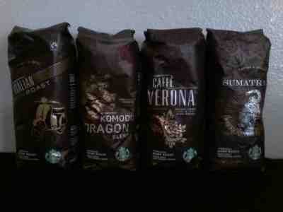 Starbucks 4 lbs Whole Bean Coffee Specialty Fresh new sealed bags Free ship - Sold on eBay Jun, 22nd 2019 for $31.00