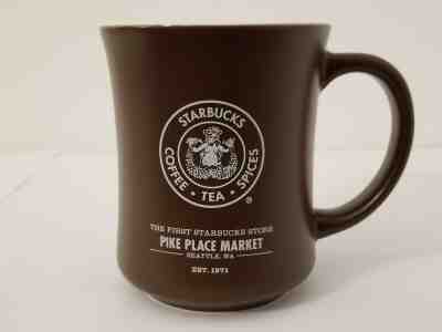 2008 Starbucks Pike Place Market 16oz Coffee Mug Cup Brown Split Tail Mermaid - Sold on eBay Jun, 22nd 2019 for $18.89