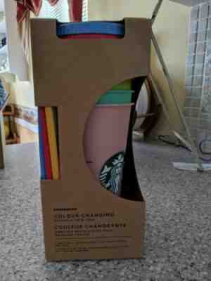 Never Opened Starbucks Color Changing Cold Cups Tumbler 5 Pack Entire Set 2019 - Sold on eBay Jun, 22nd 2019 for $64.00