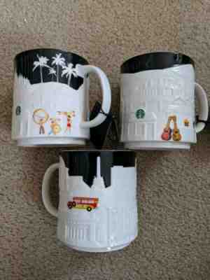 Starbucks Black Relief Mug Set Manila Boracay Cebu Rare - Sold on eBay Jun, 22nd 2019 for $80.00