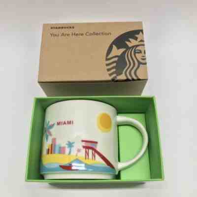 Miami You Are Here (YAH) 14 Oz Starbucks Mug Collection Original New In Box - Sold on eBay Jun, 22nd 2019 for $27.77