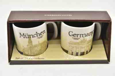 Starbucks Set Of 2 Demitasse Coffee Mugs München & Germany 3Fl Oz 89 ml - Sold on eBay Jun, 22nd 2019 for $39.95