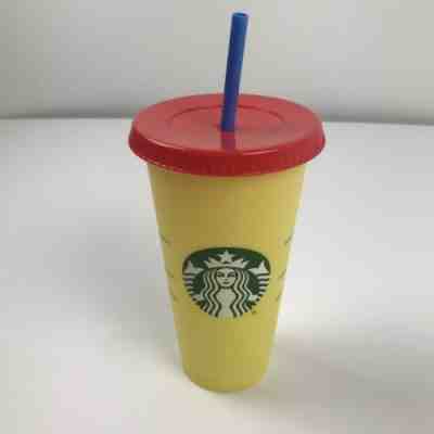 Starbucks Color Changing 1 Single Cold Cup 24oz Citron Yellow Venti Tumbler HTF - Sold on eBay Jun, 22nd 2019 for $22.99