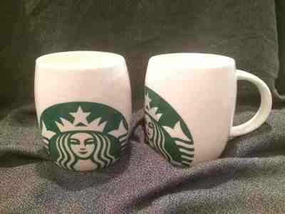 Lot Set of 2 Starbucks Ceramic 14 Ounce Coffee Mugs Cups 2010 - Sold on eBay Jun, 22nd 2019 for $19.99