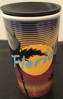 Starbucks Ceramic Double Wall State Collectors Florida Travel Tumbler w/Lid 2016 - Sold on eBay Jun, 21st 2019 for $18.99