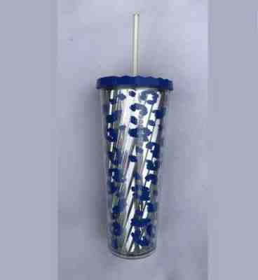 STARBUCKS Mirrored Blue Animal Print Cold Cup, Venti (24 oz) New With Tags - Sold on eBay Jun, 21st 2019 for $23.99