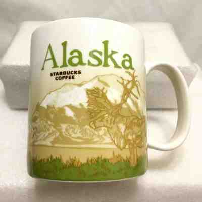 2010 ALASKA Starbucks Global Icon Collector's Series Mug *SMALL CHIP* Moose Bear - Sold on eBay Jun, 21st 2019 for $28.49