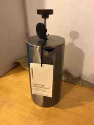 Starbucks French Press Stainless Steel Coffee Press 34 oz. Wood Handle NWT - Sold on eBay Jun, 21st 2019 for $22.00