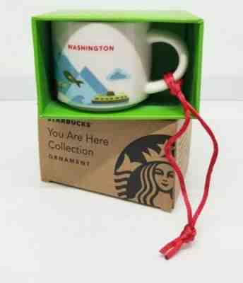 Starbucks Washington State Mug Ornament You Are Here collection mini coffee cup  - Sold on eBay Jun, 21st 2019 for $16.95