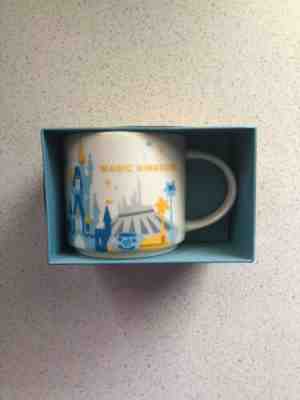 First Edition STARBUCKS Coffe Disney World Parks MAGIC KINGDOM You Are Here MUG  - Sold on eBay Jun, 21st 2019 for $50.00