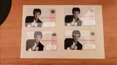 (4) Starbucks Card 2007 Paul McCartney - Old logo - NEW Rare Never Used - Sold on eBay Jun, 21st 2019 for $60.00