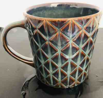 STARBUCKS 2009 MUG Geometric Design Brown New Bone China 16 Oz.-HTF - Sold on eBay Jun, 21st 2019 for $17.99