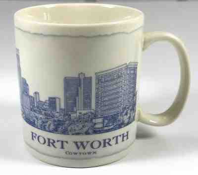 2007 Starbucks Fort Worth Cowtown Skyline Collector 18oz Tea Coffee Mug Cup - Sold on eBay Jun, 21st 2019 for $16.37